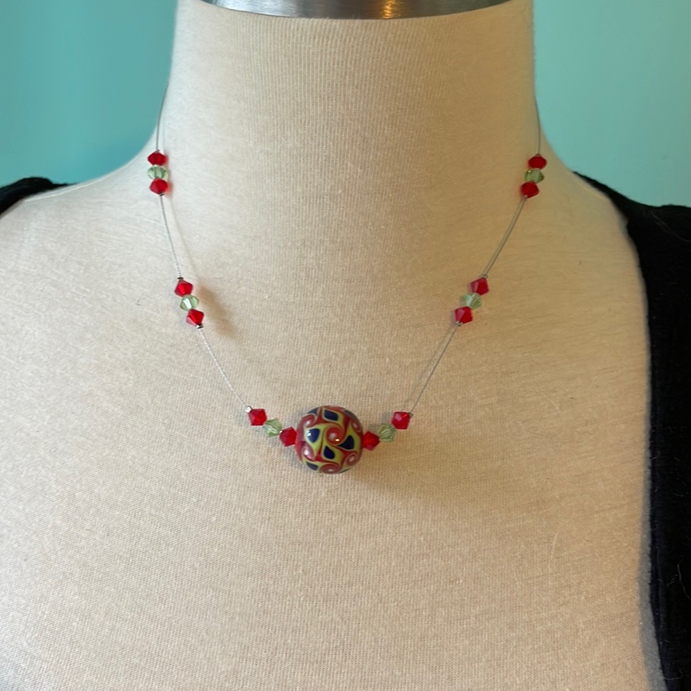 Hand Blown Glass Necklace